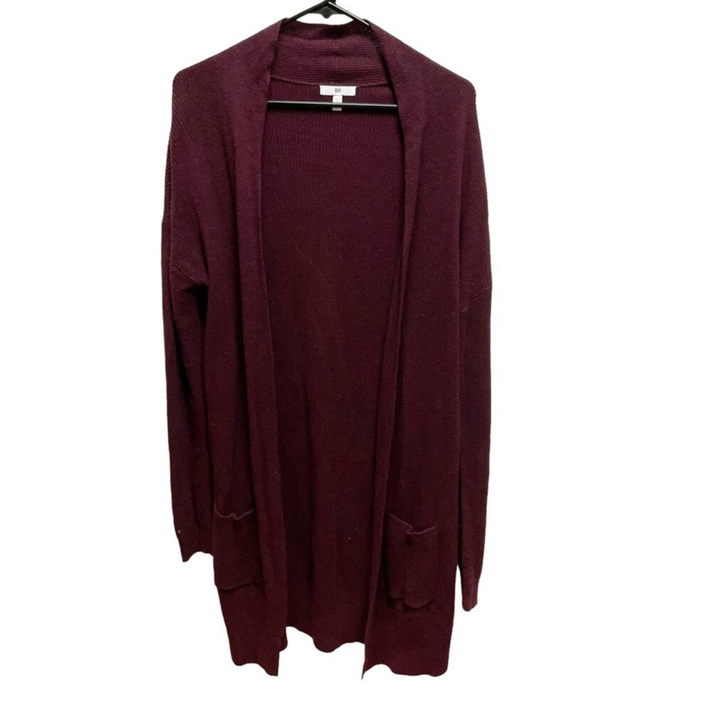 BP Nordstrom Rack Maroon Open Sweater Coatigan Medium